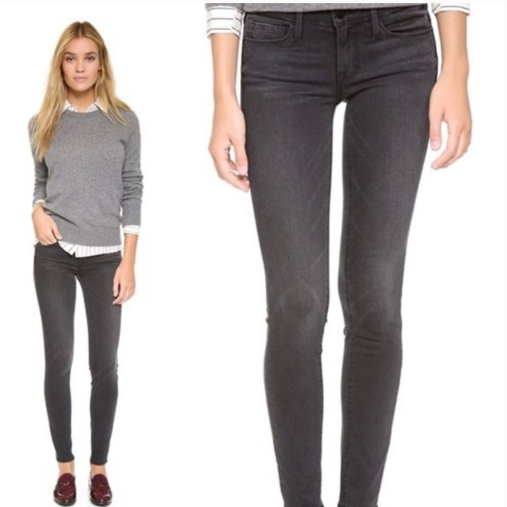 Frame Le Skinny De Jeanne Jeans. Color: Knightrider. Size: 28.